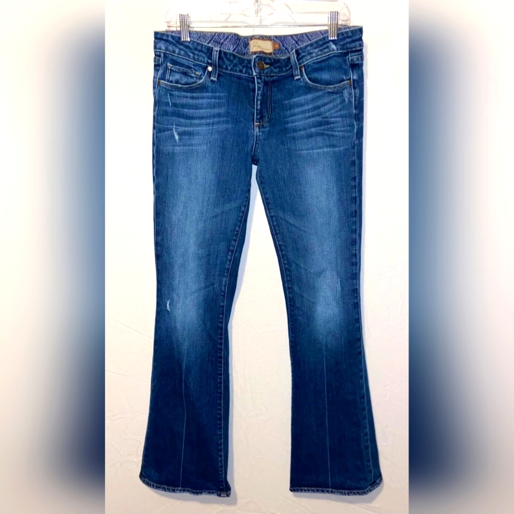 PAIGE Women's Boot Cut Jeans - Blue